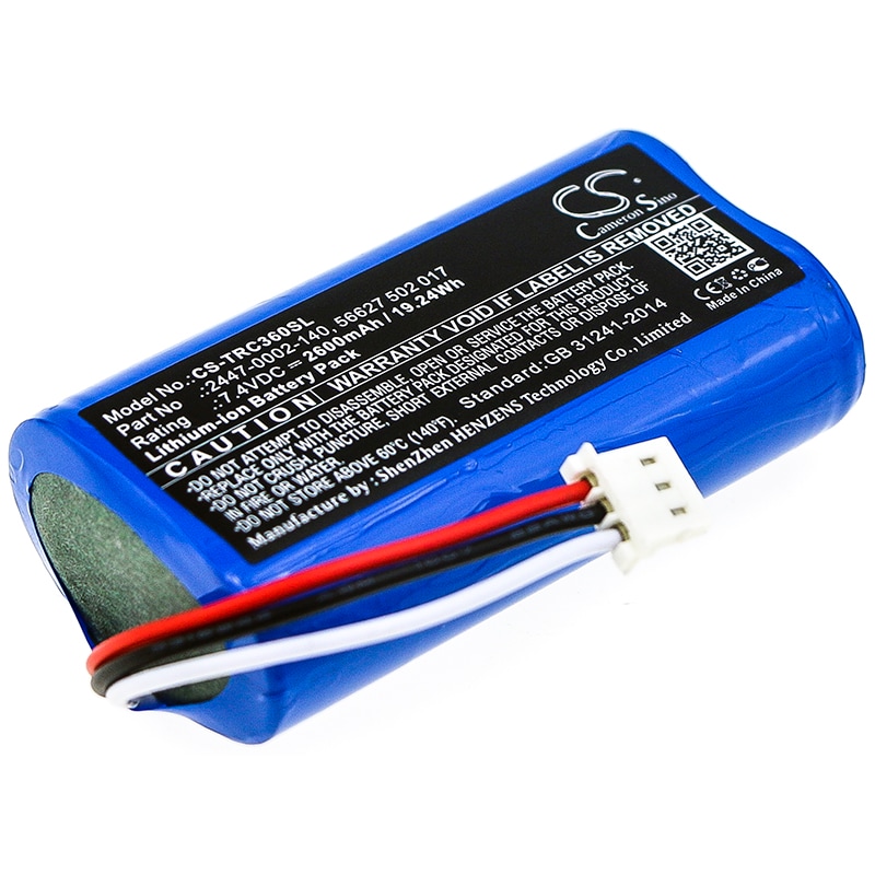 Batteri for test, undersøkelse, utstyr for Trilithic 360 DSP, E-400