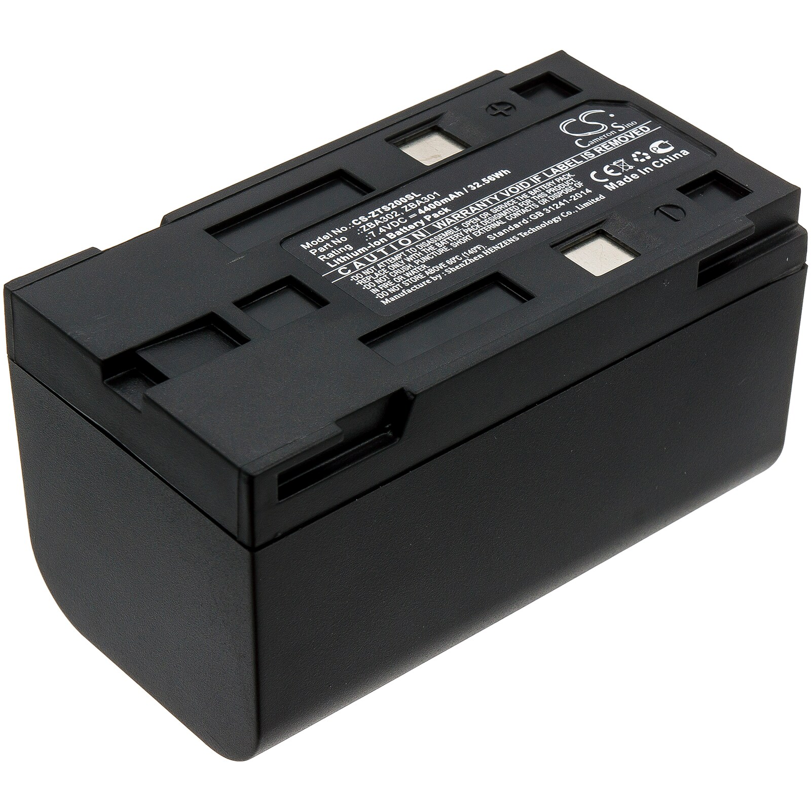 Batteri for test, undersøkelse, utstyr for Geomax Zipp10, ZT20, ZT20R osv.