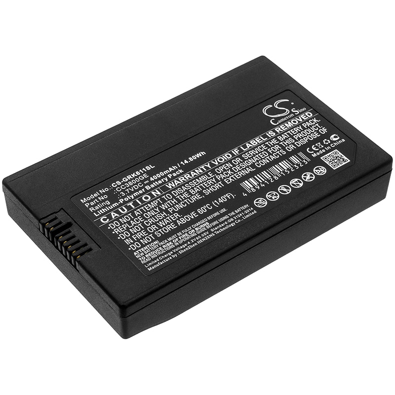 Batteri for test, undersøkelse, utstyr for GE Druck DPI 611, Druck DPI 612