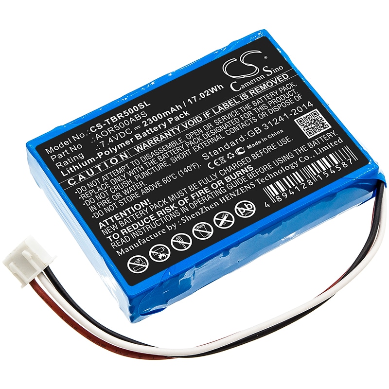 Batteri for test, undersøkelse, utstyr for Tribrer AOR500, AOR500-s, AOR500-A etc.