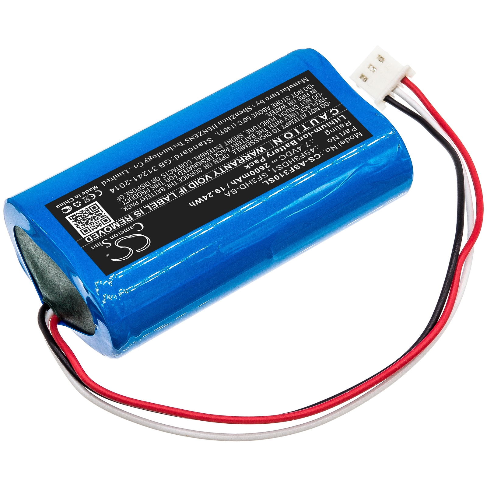 Batteri for test, undersøkelse, utstyr for ALPSAT Satfinder Reservedel 3HD