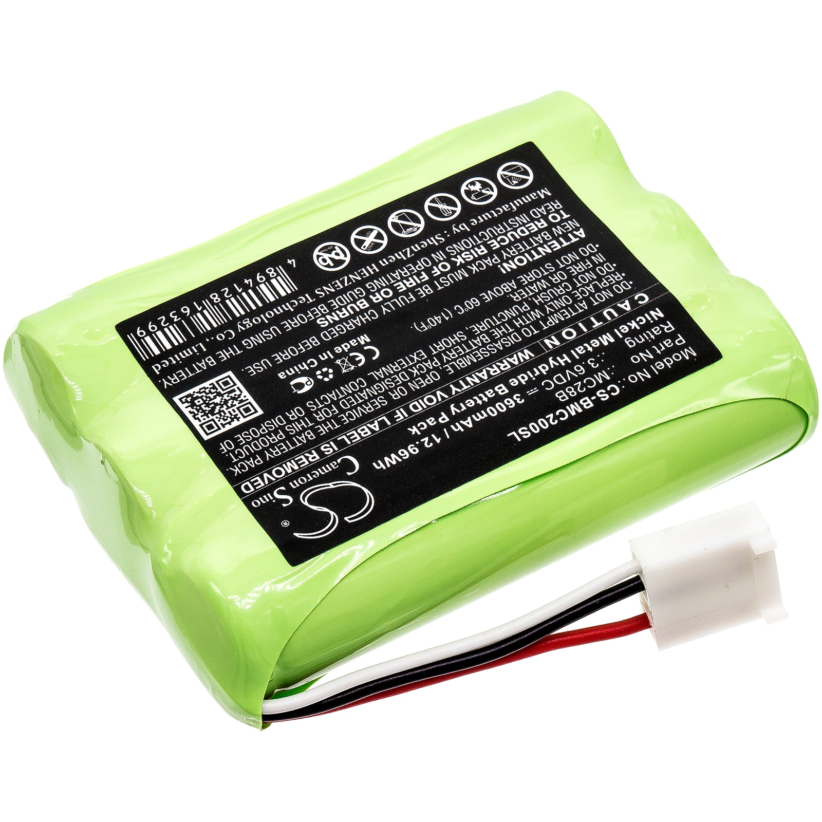 Batteri for test, undersøkelse, utstyr for Beamex MC2-TE, MC2-PE, MC2-MF og andre.