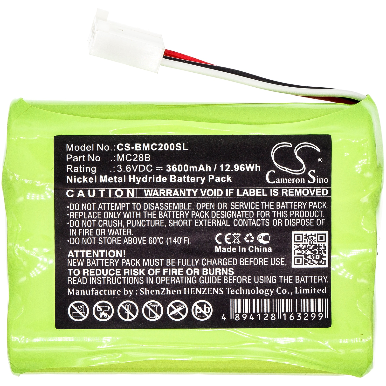 Batteri for test, undersøkelse, utstyr for Beamex MC2-TE, MC2-PE, MC2-MF og andre.