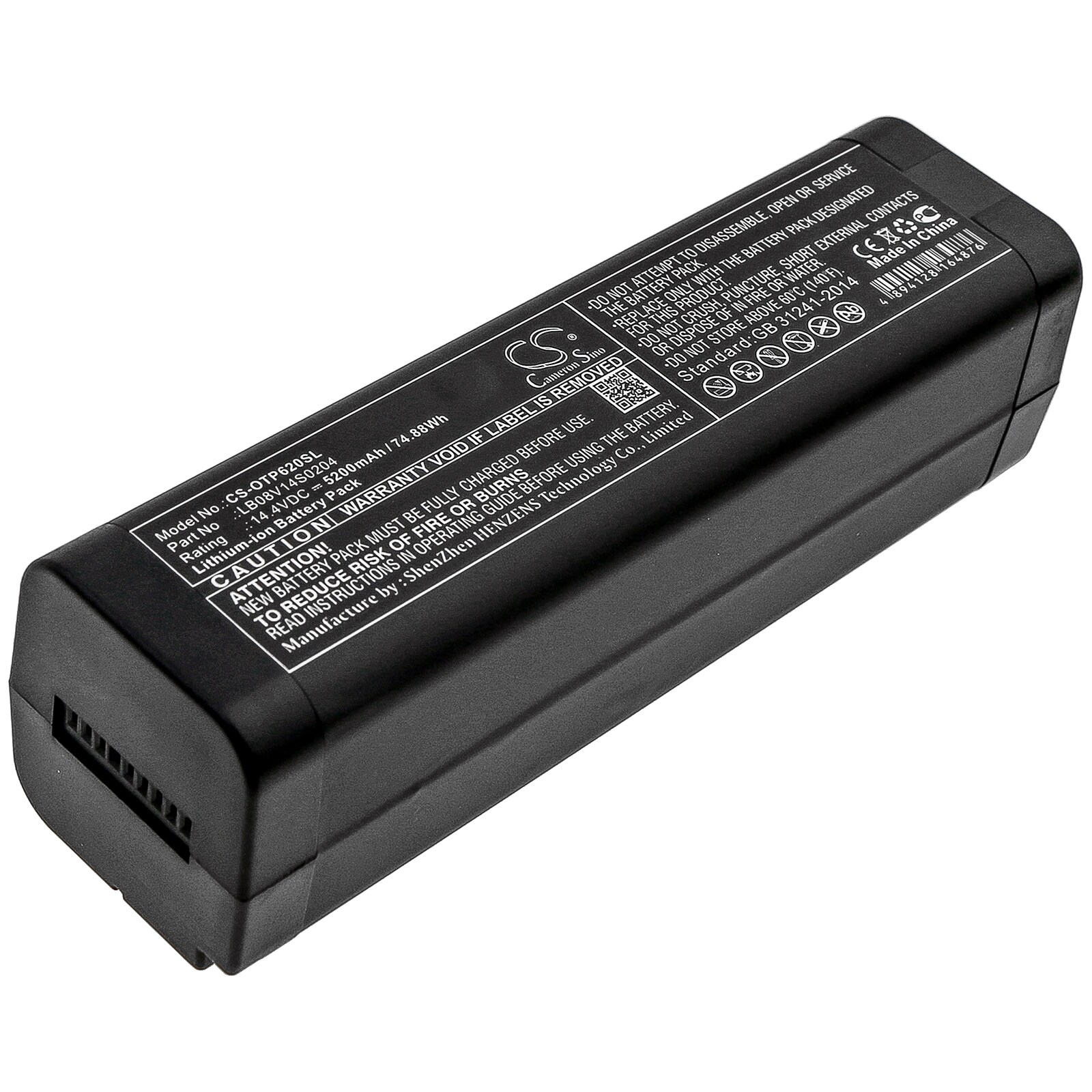 Batteri for test, undersøkelse, utstyr for OPWILL OTP-6200, OTP6200
