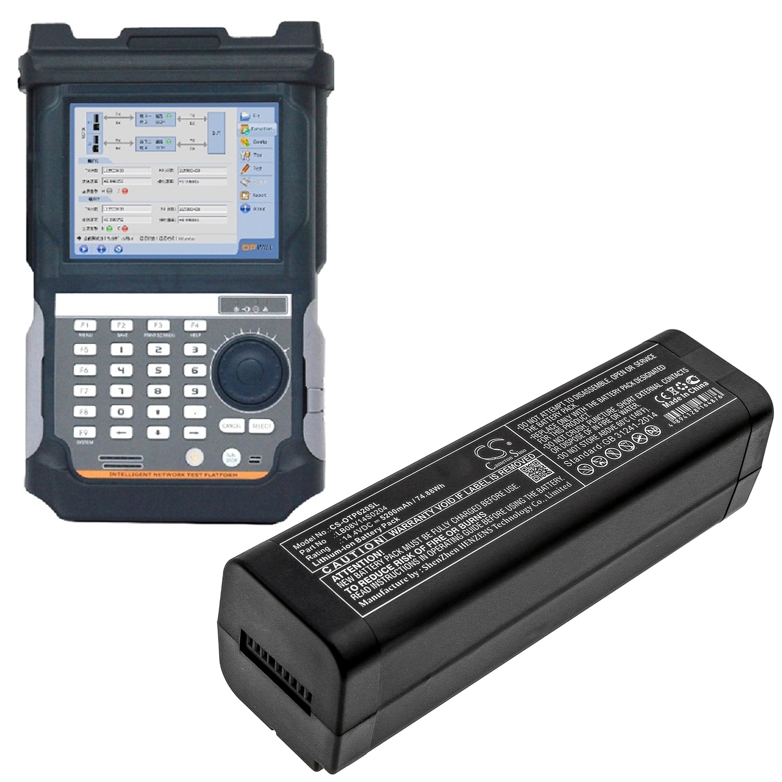 Batteri for test, undersøkelse, utstyr for OPWILL OTP-6200, OTP6200