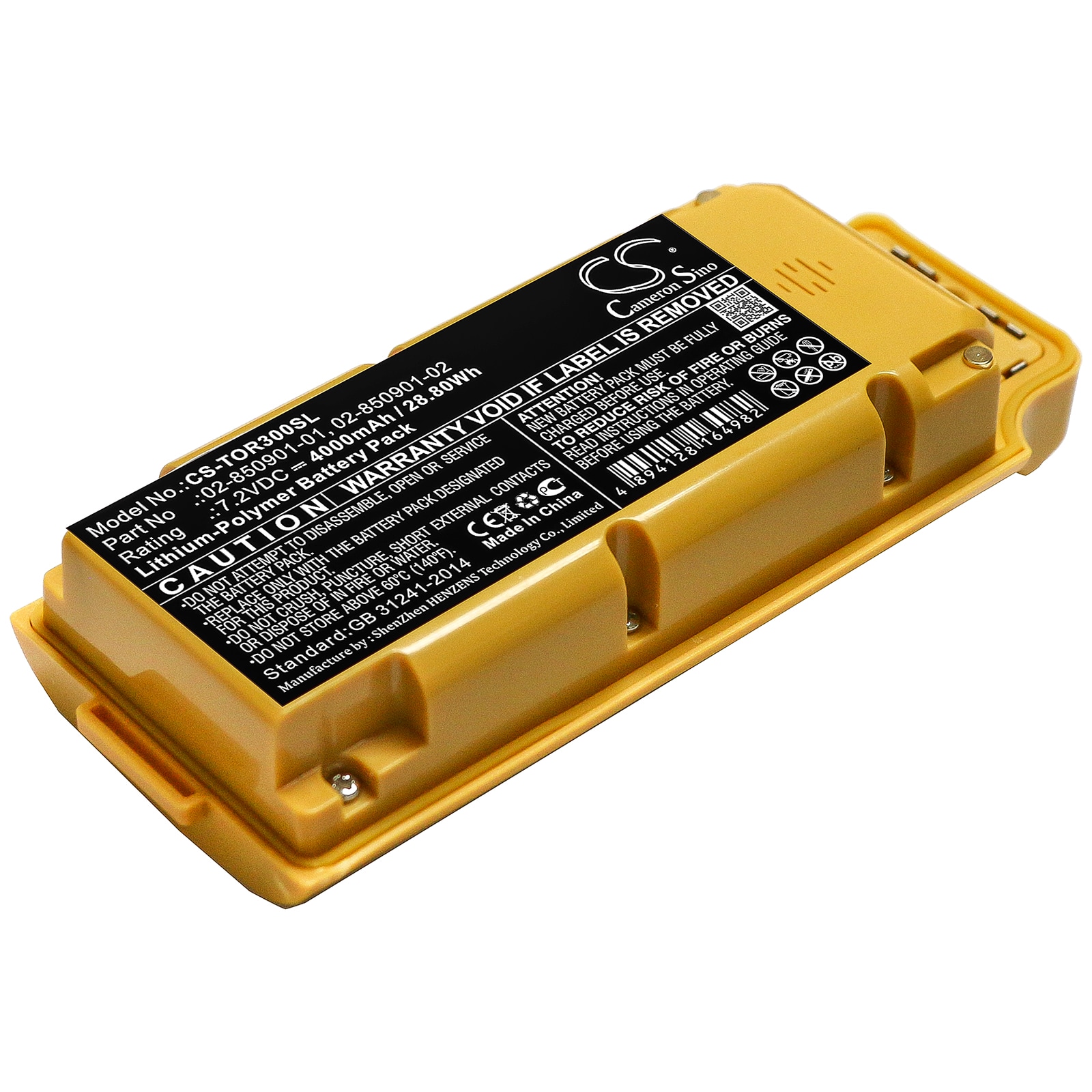 Batteri for test, undersøkelse, utstyr for Topcon GR-3, GR-5