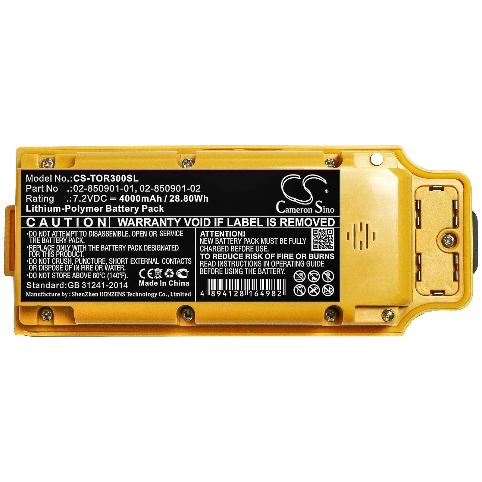 Batteri for test, undersøkelse, utstyr for Topcon GR-3, GR-5