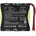 Batteri for test, undersøkelse, utstyr for Platinum Tools T66006B, NetXpert XG2