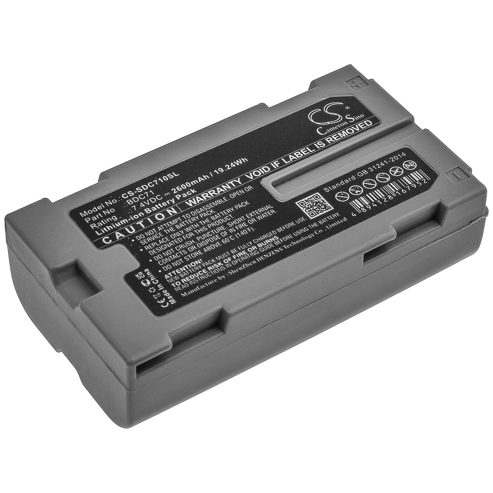 Batteri for test, oppmåling, utstyr for Sokkia 3D Layout Navigator LN-150