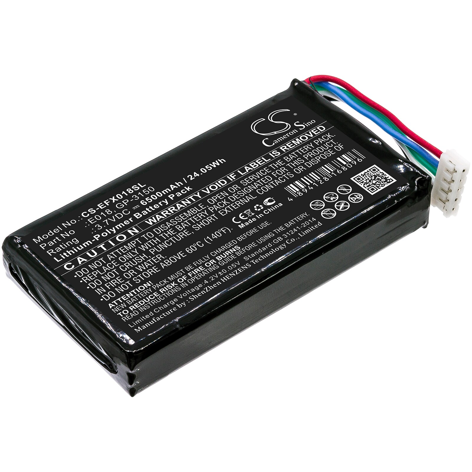 Batteri for test, undersøkelse, utstyr for EXFO OX1, OX1 optisk fibermultimeter
