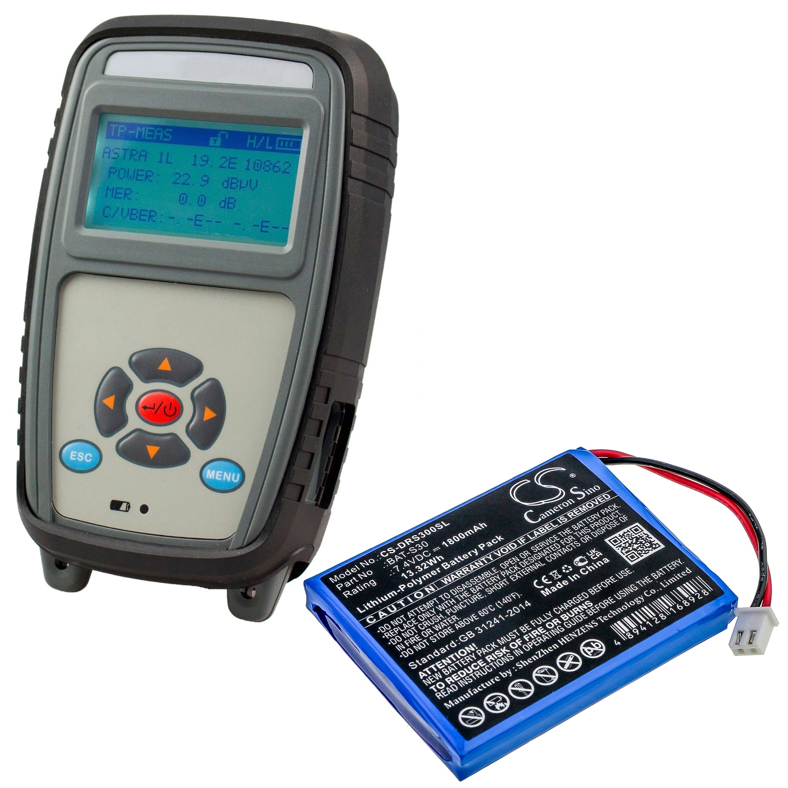 Batteri for test, undersøkelse, utstyr for Deviser S30