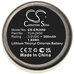 Batteri for test, undersøkelse, Utstyr for Testo 184-T4