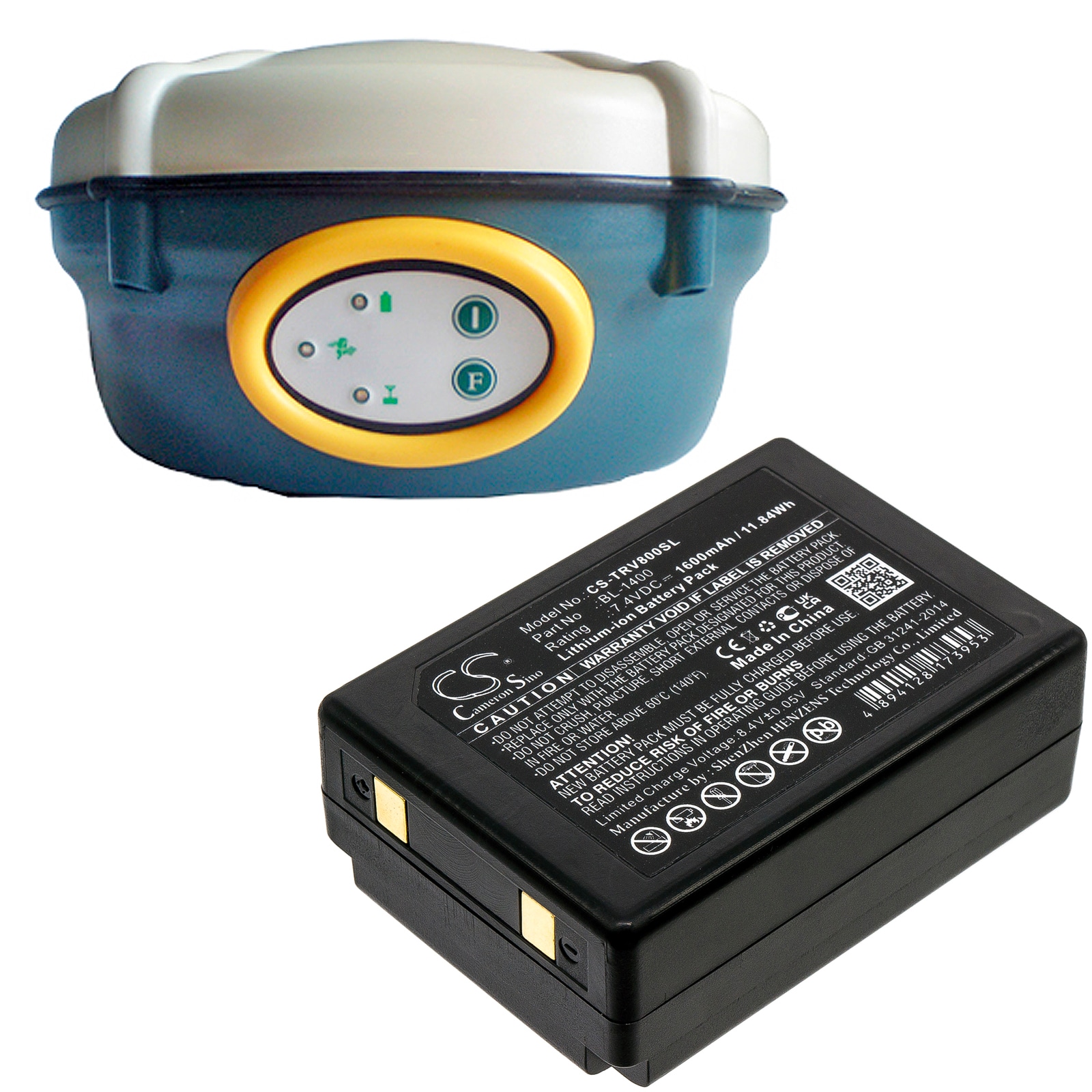 Batteri for test, undersøkelse, utstyr for Hi-Target V8, V9, V10RTK