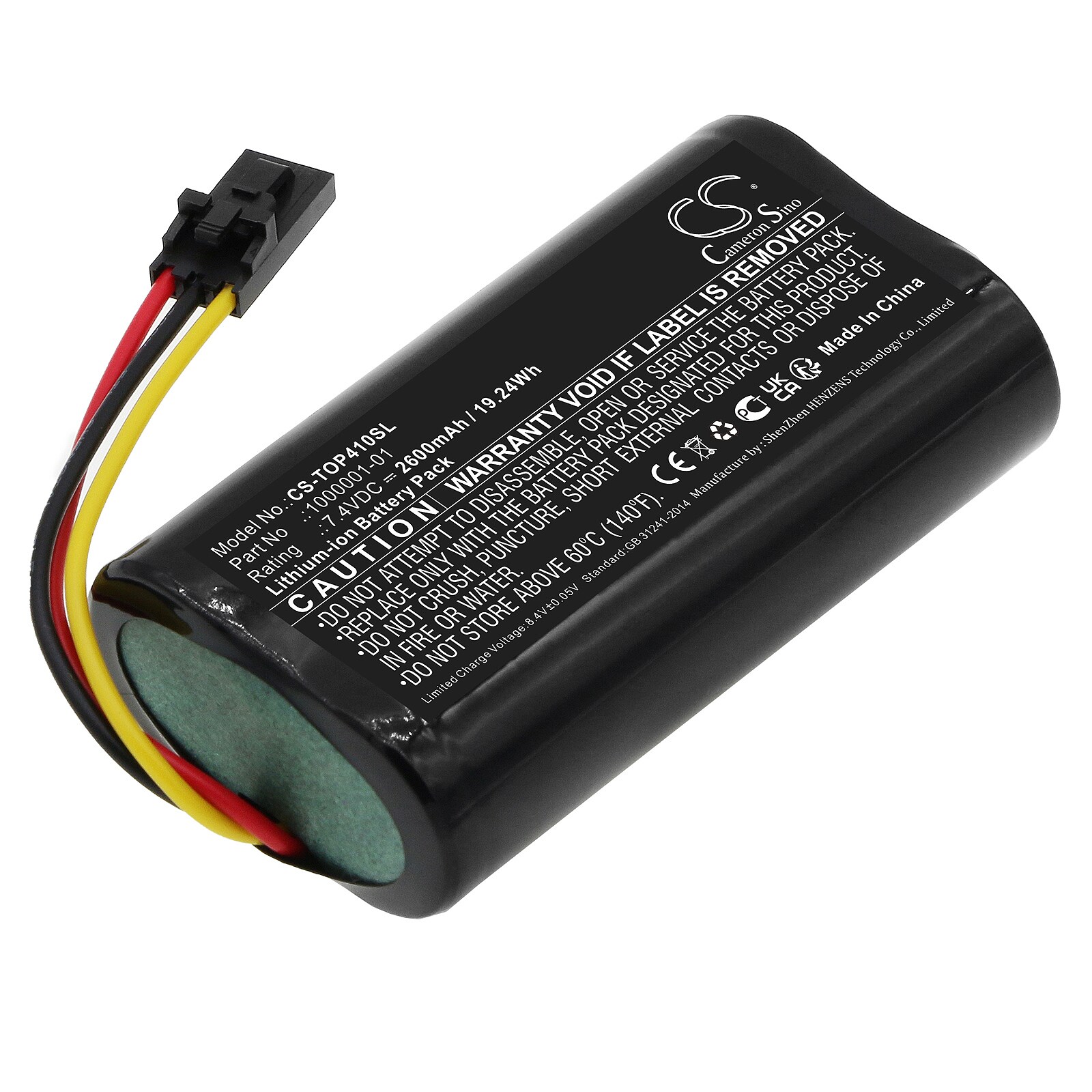 Batteri for test, oppmåling, utstyr for Topcon SR GPS, Hiper GPS SR, TPSWT41