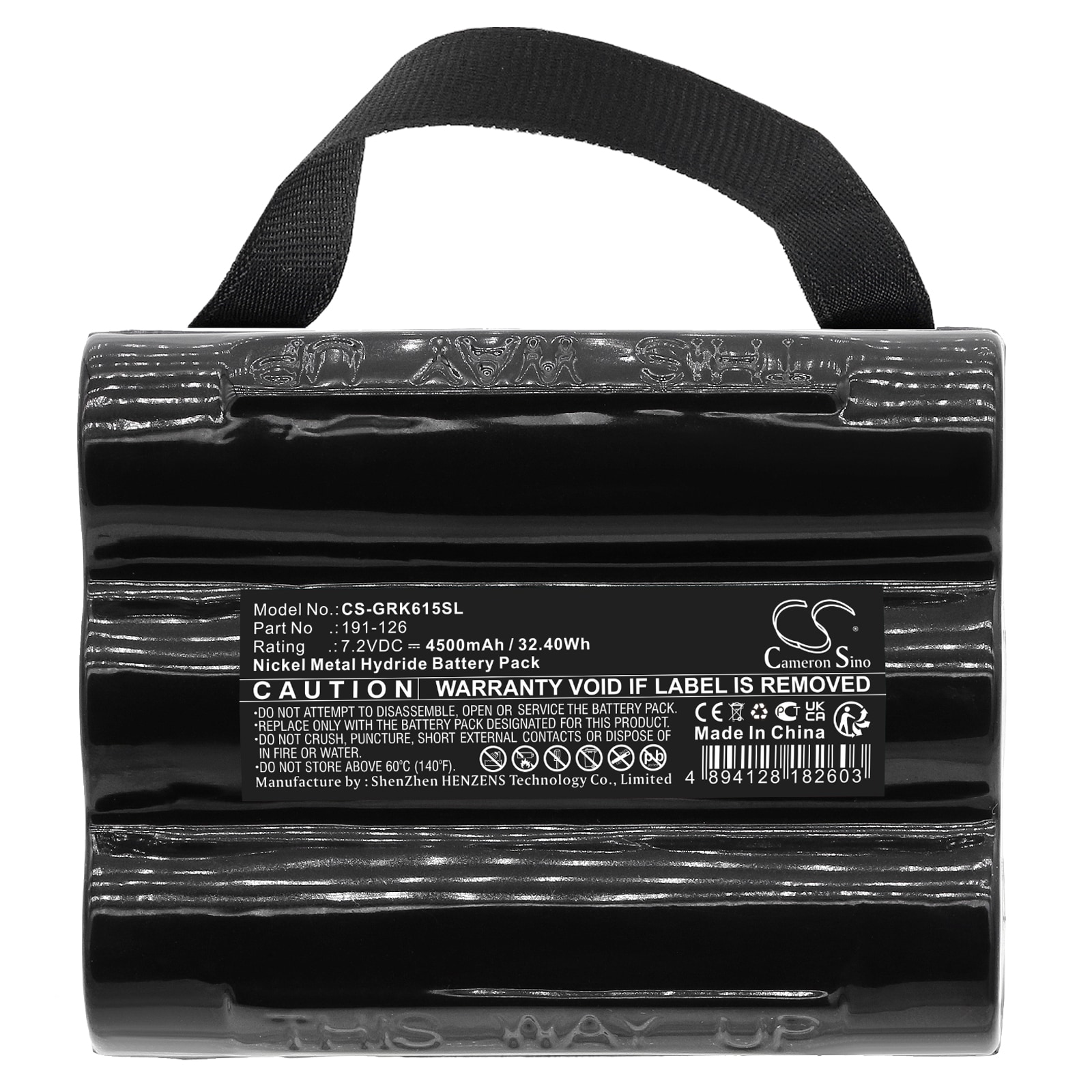 Batteri for test, undersøkelse, utstyr for GE Druck DPI 610, Druck DPI 615 og andre