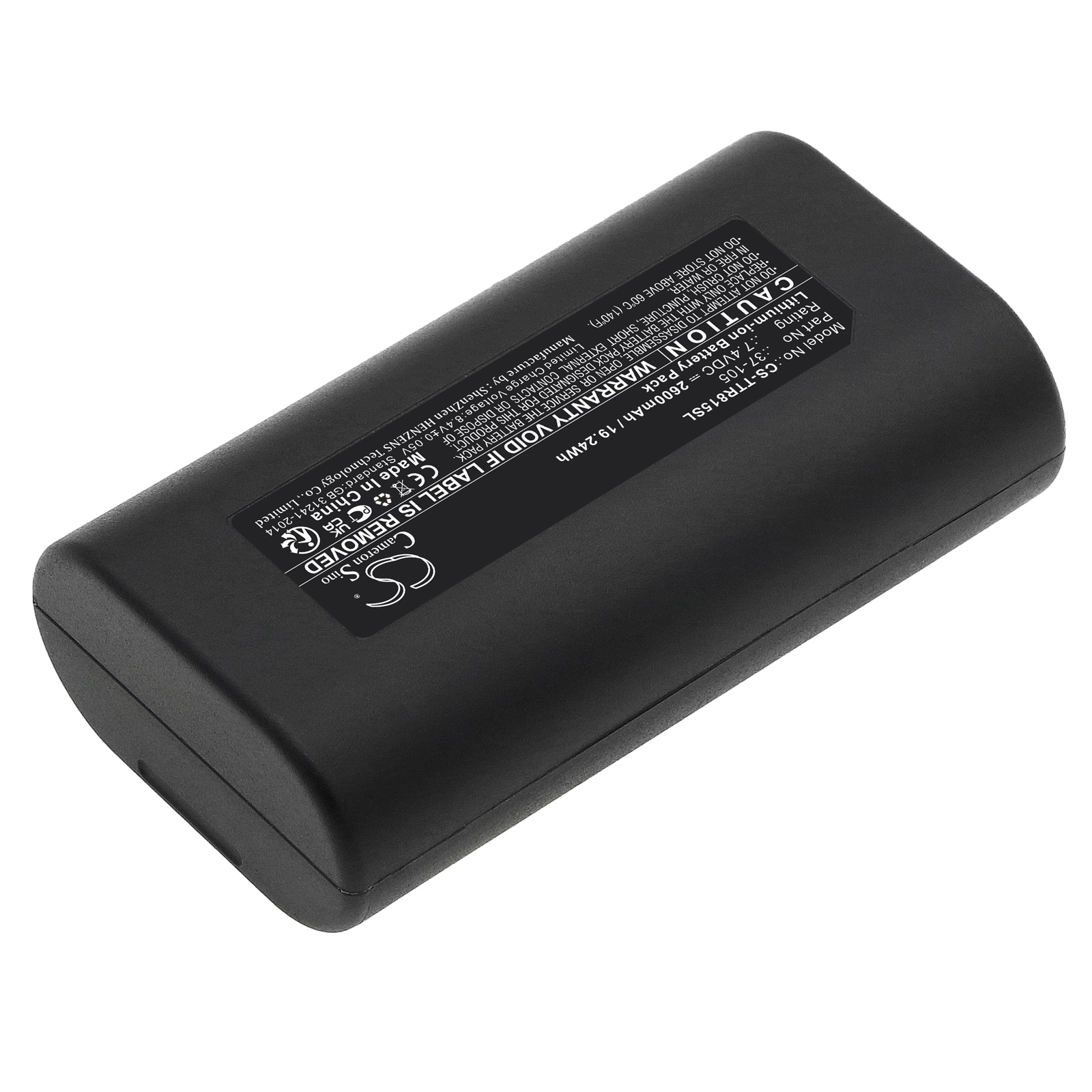 Batteri for test, undersøkelse, utstyr for Triplett CamView IP Pro 5" kameratester