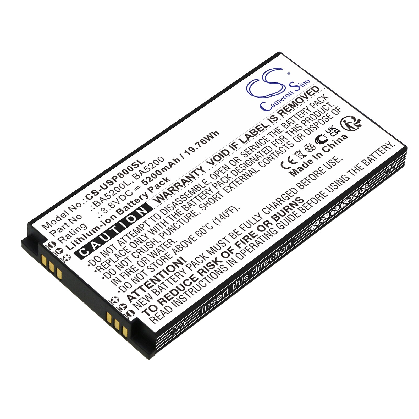 Batteri for test, undersøkelse, utstyr for UniStrong P8II E