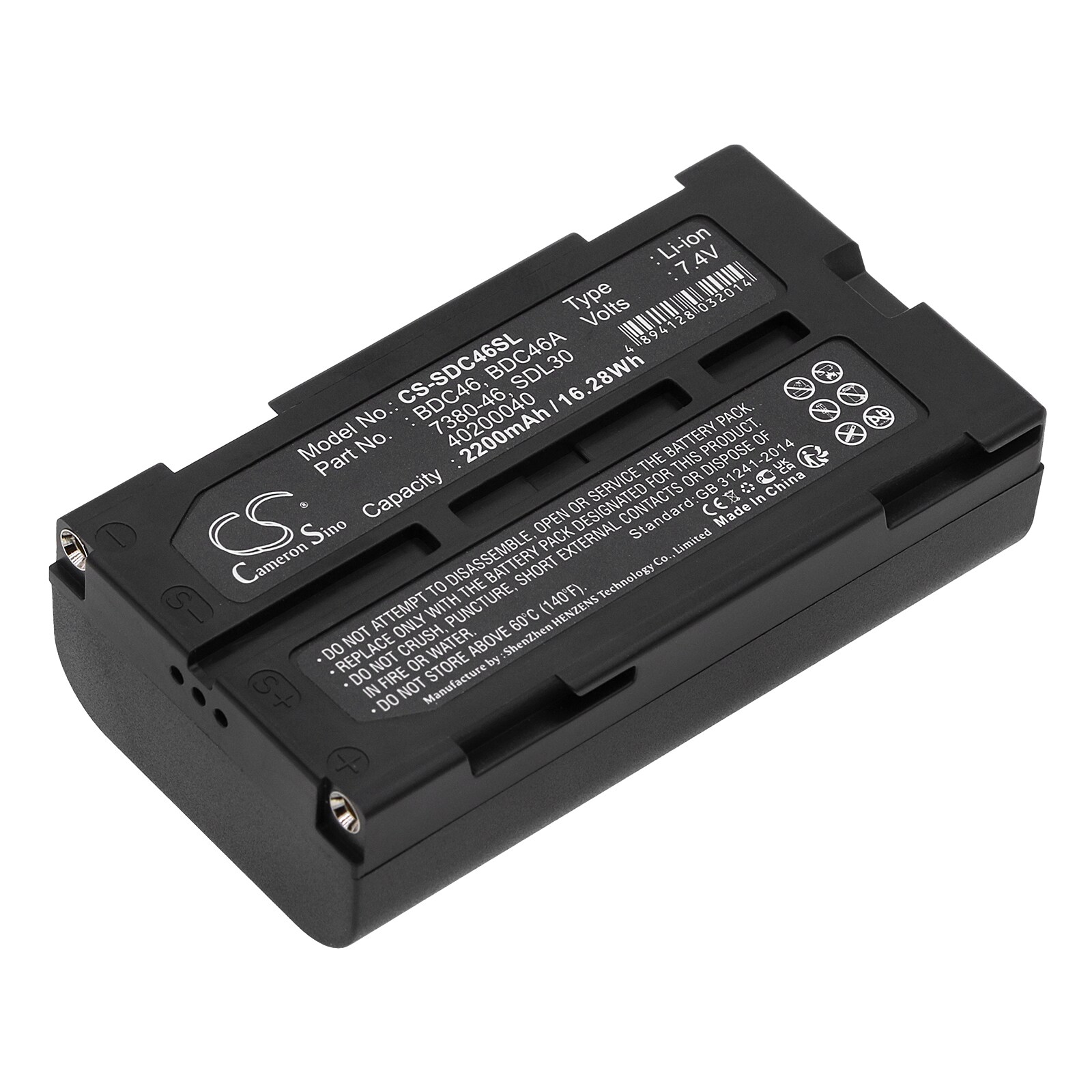 Batteri for test, undersøkelse, utstyr for RCA CC-8251, PRO-V730, PRO-V742