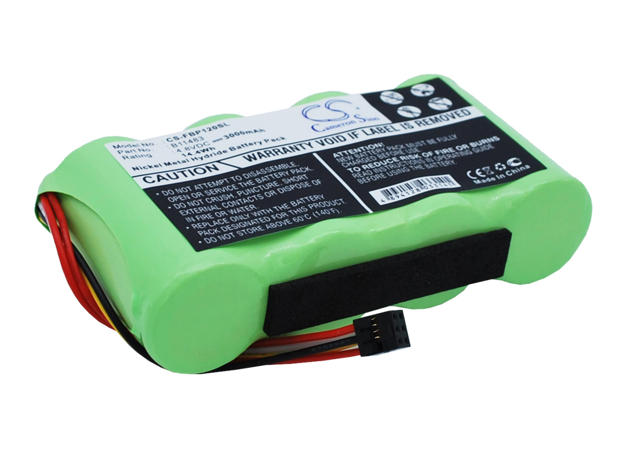 Batteri for test, undersøkelse, utstyr for Fluke Scopemeter 120 og andre