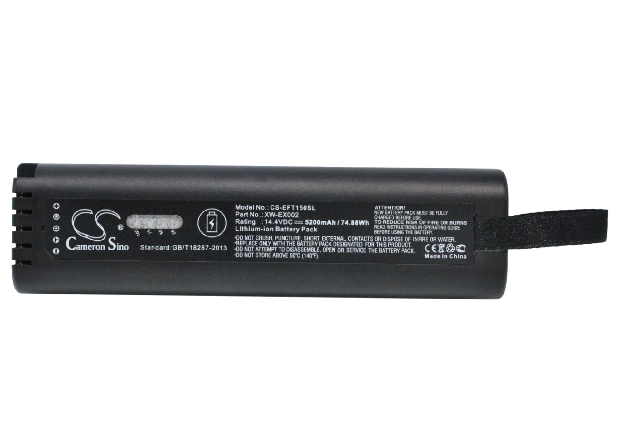 Batteri for test, undersøkelse, utstyr for EXFO FTB-150, FTB-200