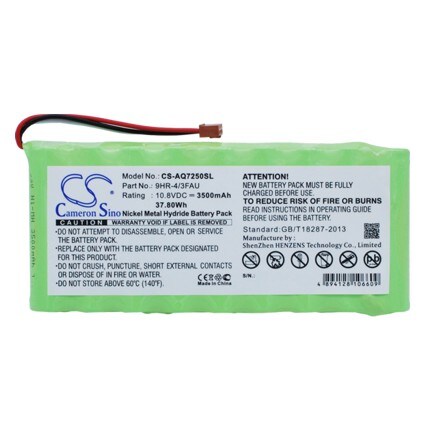 Batteri til test, undersøkelse, Utstyr for Ando AQ7250, AQ7250 mini-OTDR