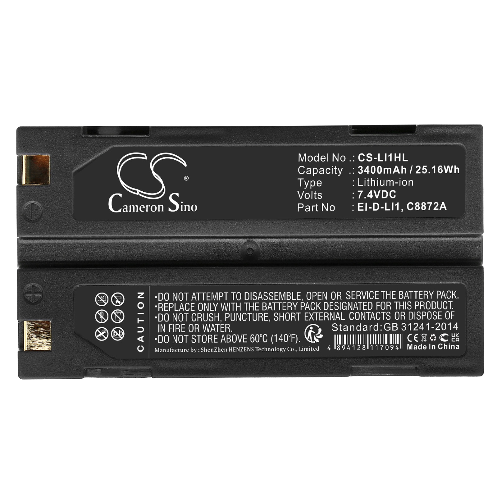 Batteri for test, undersøkelse, utstyr for Spectralink Epoch 35