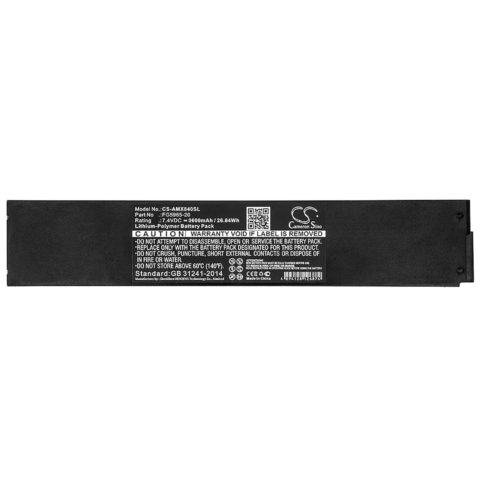 Batteri for test, undersøkelse, utstyr for AMX MVP-8400, MVP-8400i og andre
