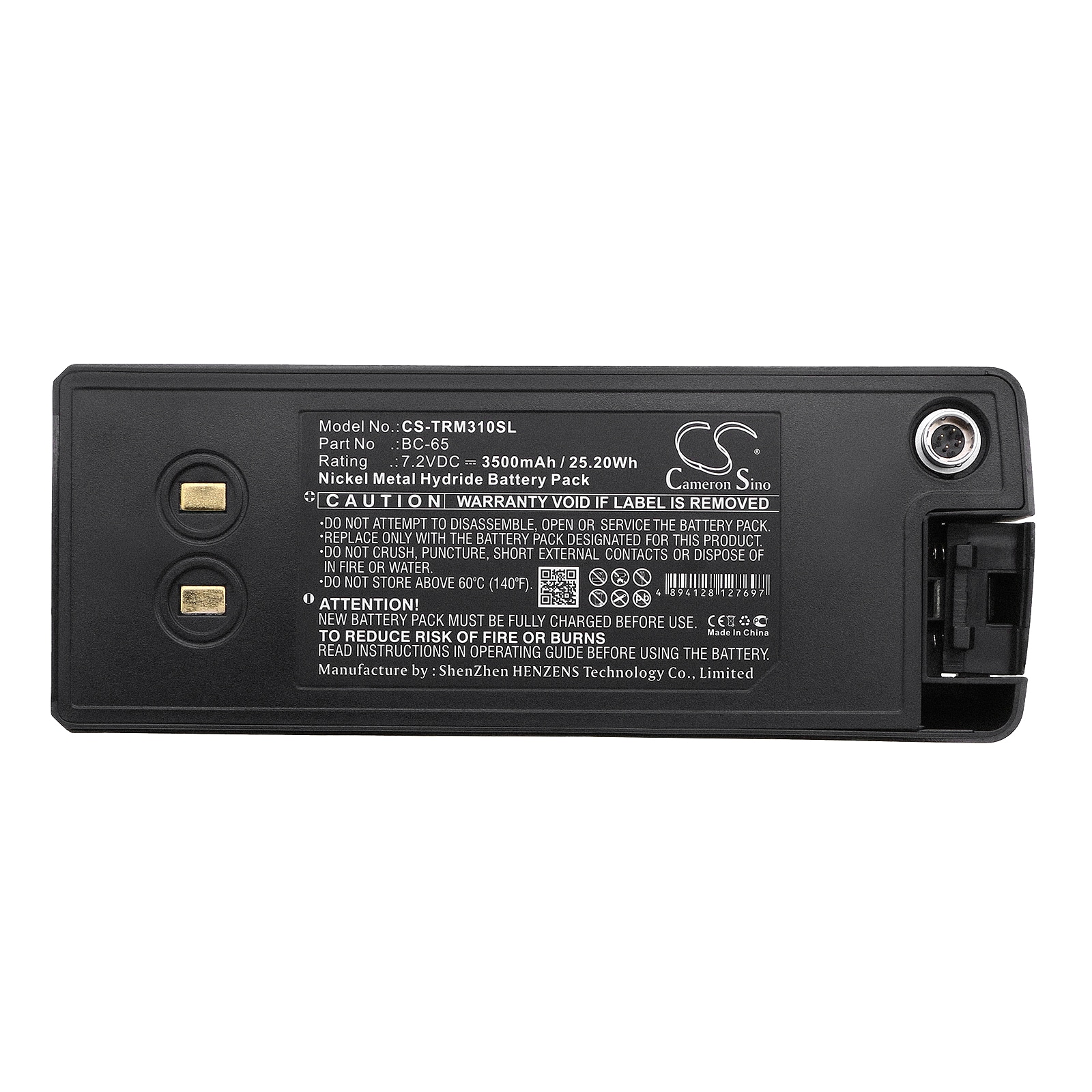 Batteri for test, undersøkelse, utstyr for Nikon DTM-302, DTM-350 etc.