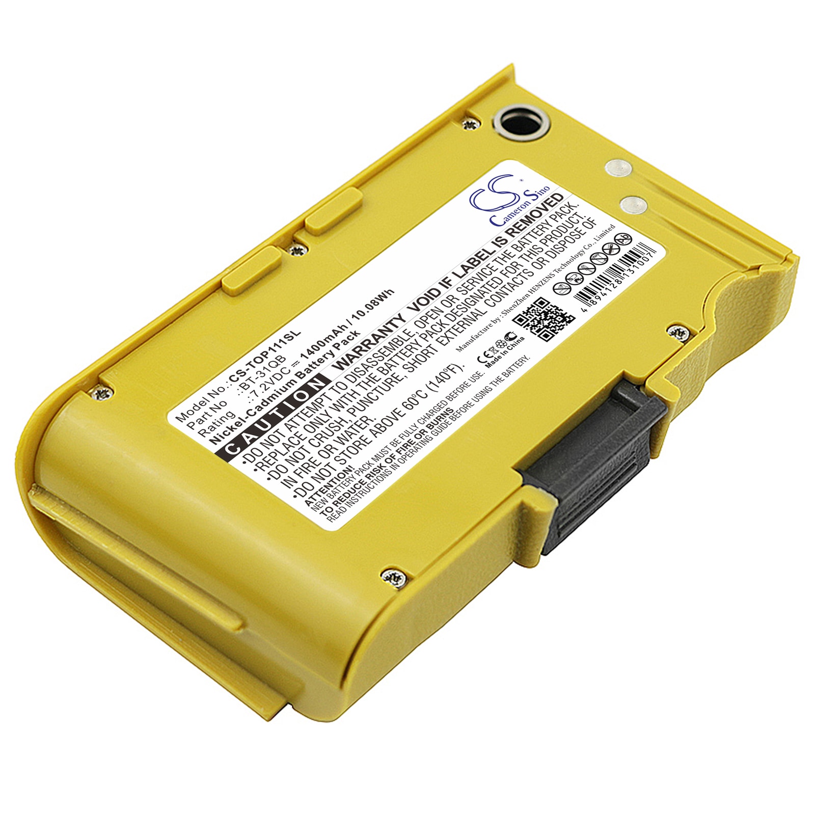 Batteri for test, undersøkelse, utstyr for Topcon 111C, 101C, DL-100 osv.