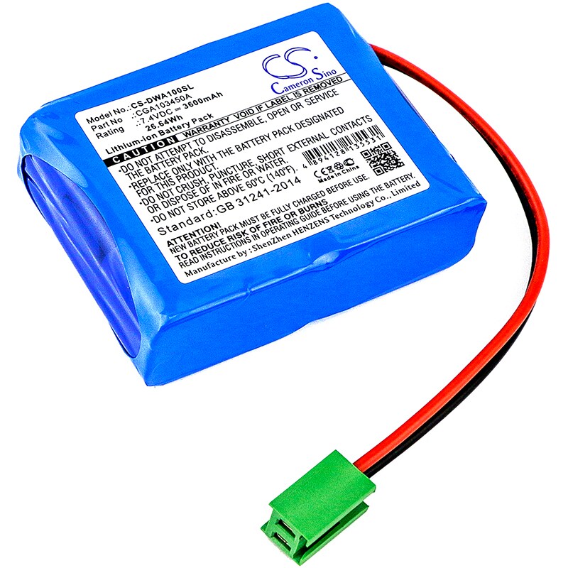 Batteri for test, undersøkelse, utstyr for CEMB DWA 1000 hjul