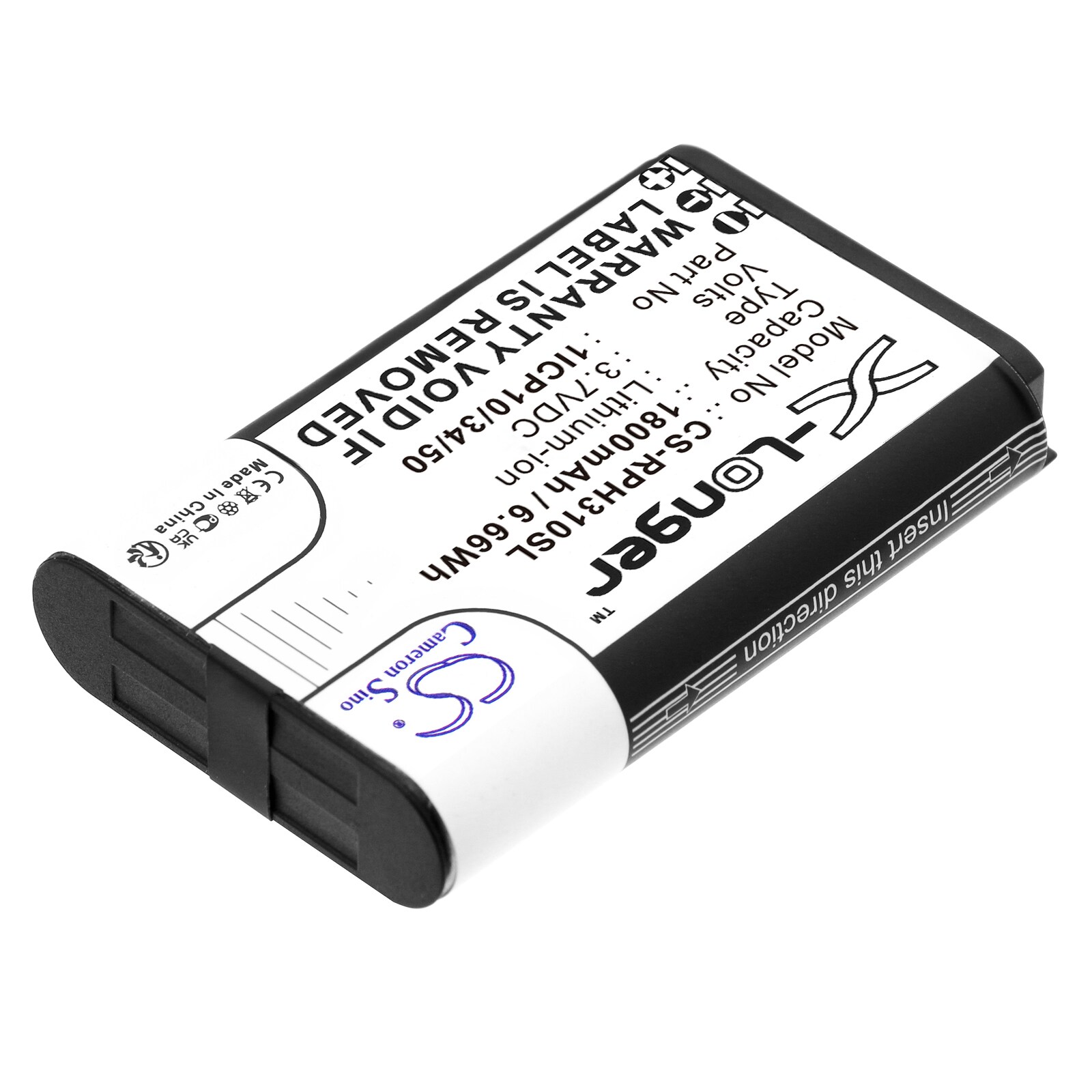 Batteri for test, undersøkelse, utstyr for Rotronic HygroPalm HP31, HygroPalm HP32 og andre.