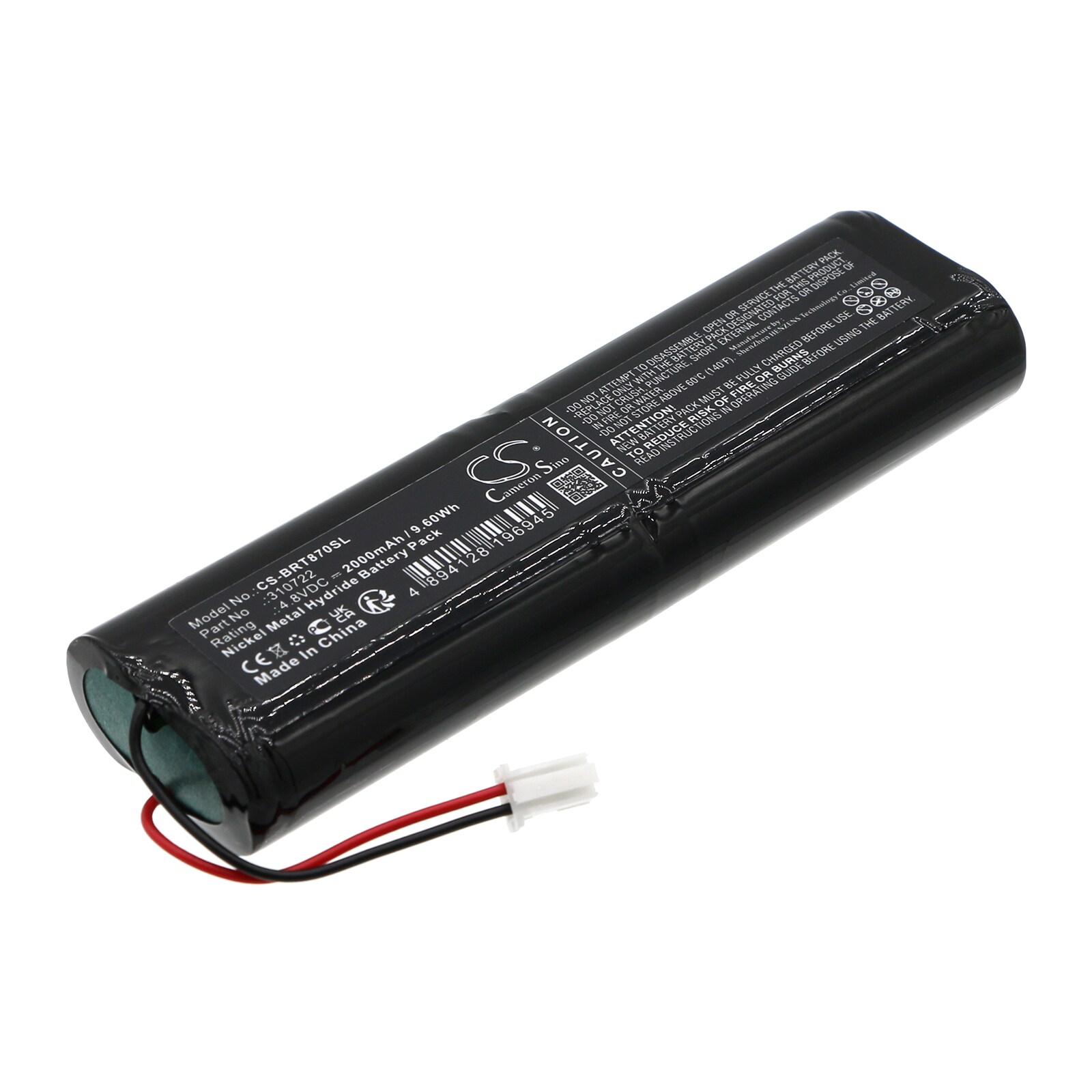 Batteri for test, undersøkelse, utstyr for Bartec Benke 6728-70 Series C