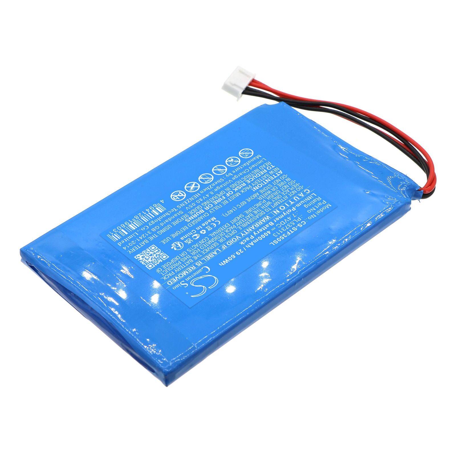 Batteri for test, undersøkelse, Utstyr for Securitytronix ST-F35, ST-F35TEST og andre.