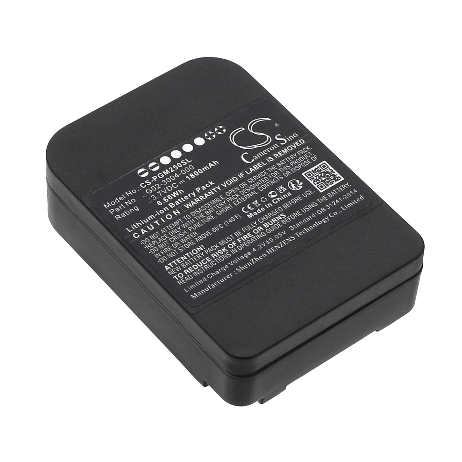 Batteri for test, undersøkelse, utstyr for MicroRAE PGM-2500