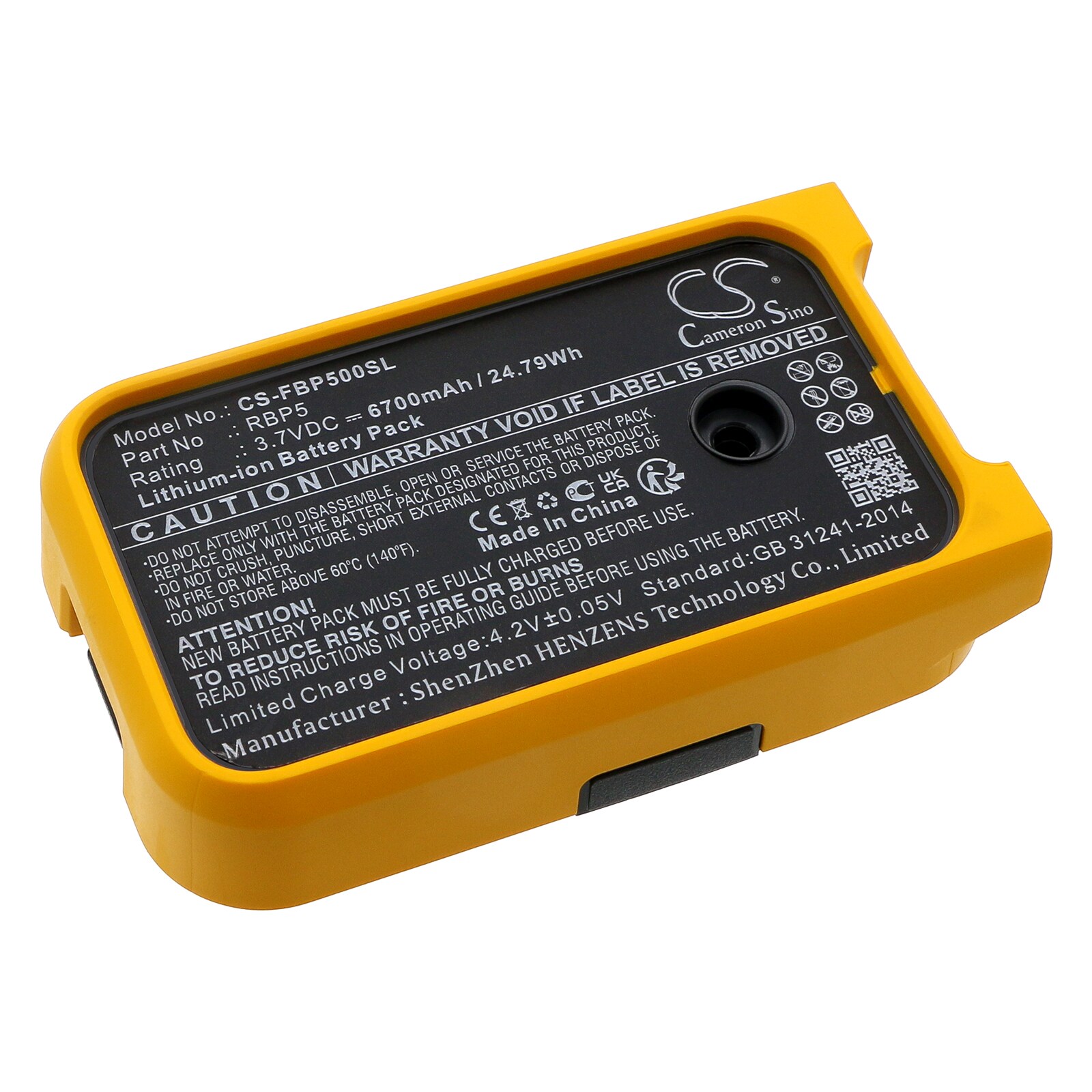 Batteri for test, undersøkelse, utstyr for Fluke 6XG45, PLS 180G, 6XG46 og andre