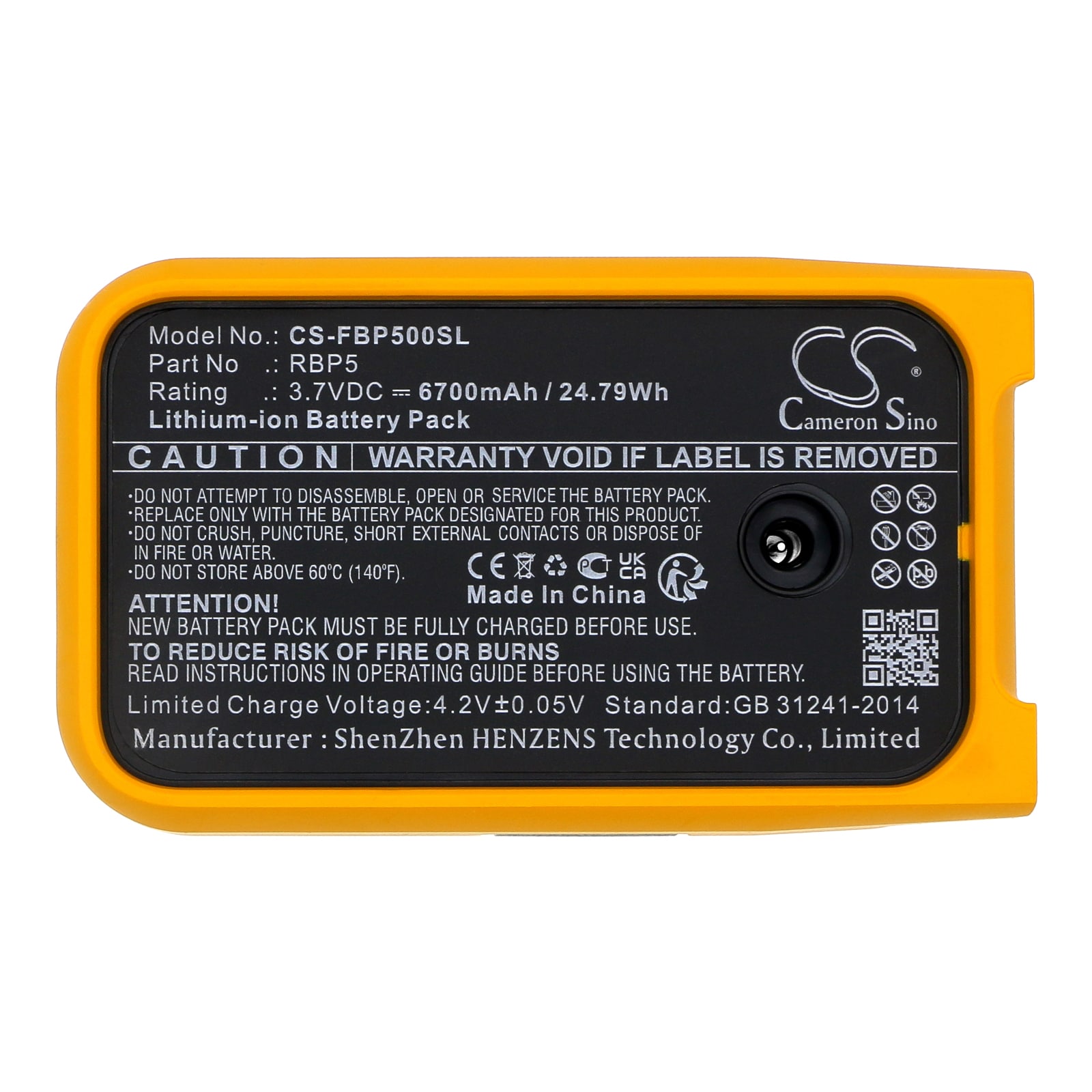 Batteri for test, undersøkelse, utstyr for Fluke 6XG45, PLS 180G, 6XG46 og andre