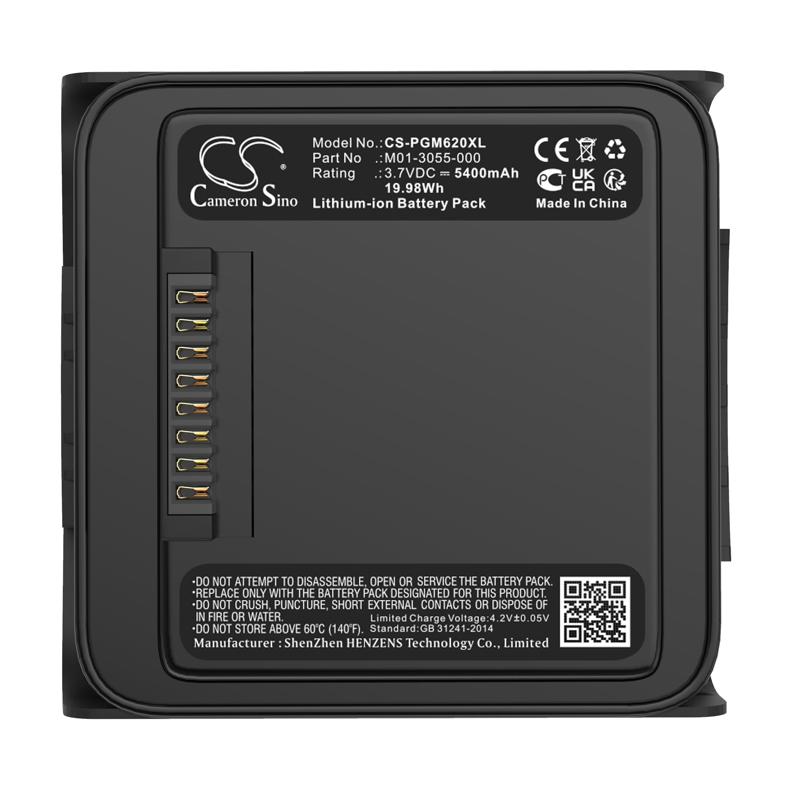 Batteri for test, undersøkelse, utstyr for MicroRAE PGM-6208, PGM-6228