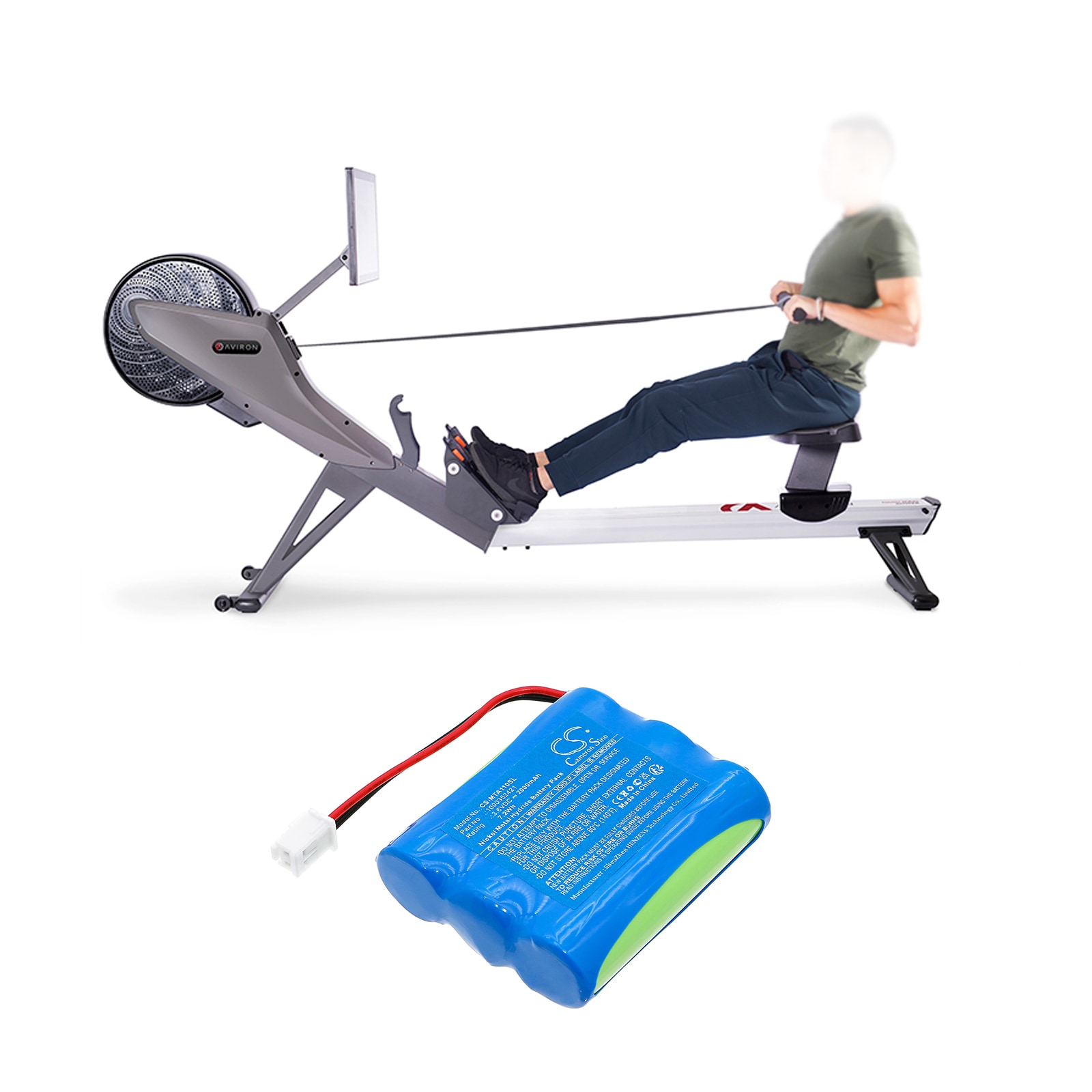 Batteri for test, undersøkelse, utstyr for Matrix Fitness Commercial AR11 Rower