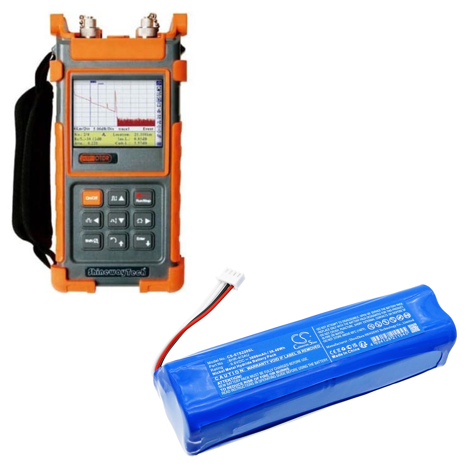 Batteri for test, undersøkelse, Utstyr for ShinewayTech S20A Plus