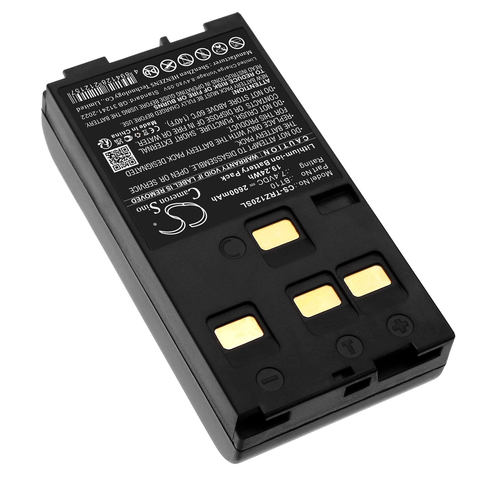 Batteri for test, undersøkelse, utstyr for Hi-Target ZTS-120, ZTS-120 Totalstasjon og andre.