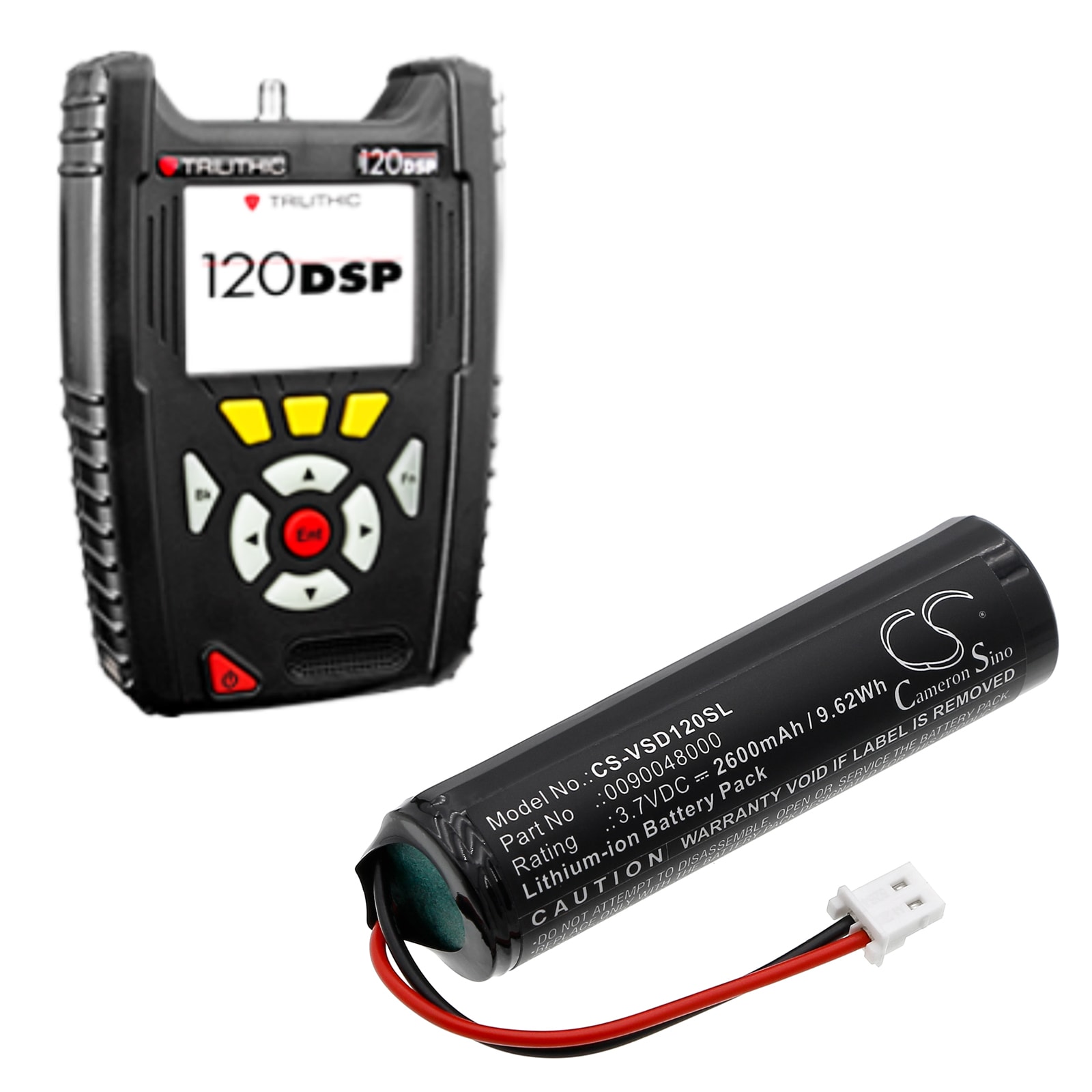 Batteri for test, undersøkelse, utstyr for VIAVI 120 DSP, Seeker, Seeker D osv.