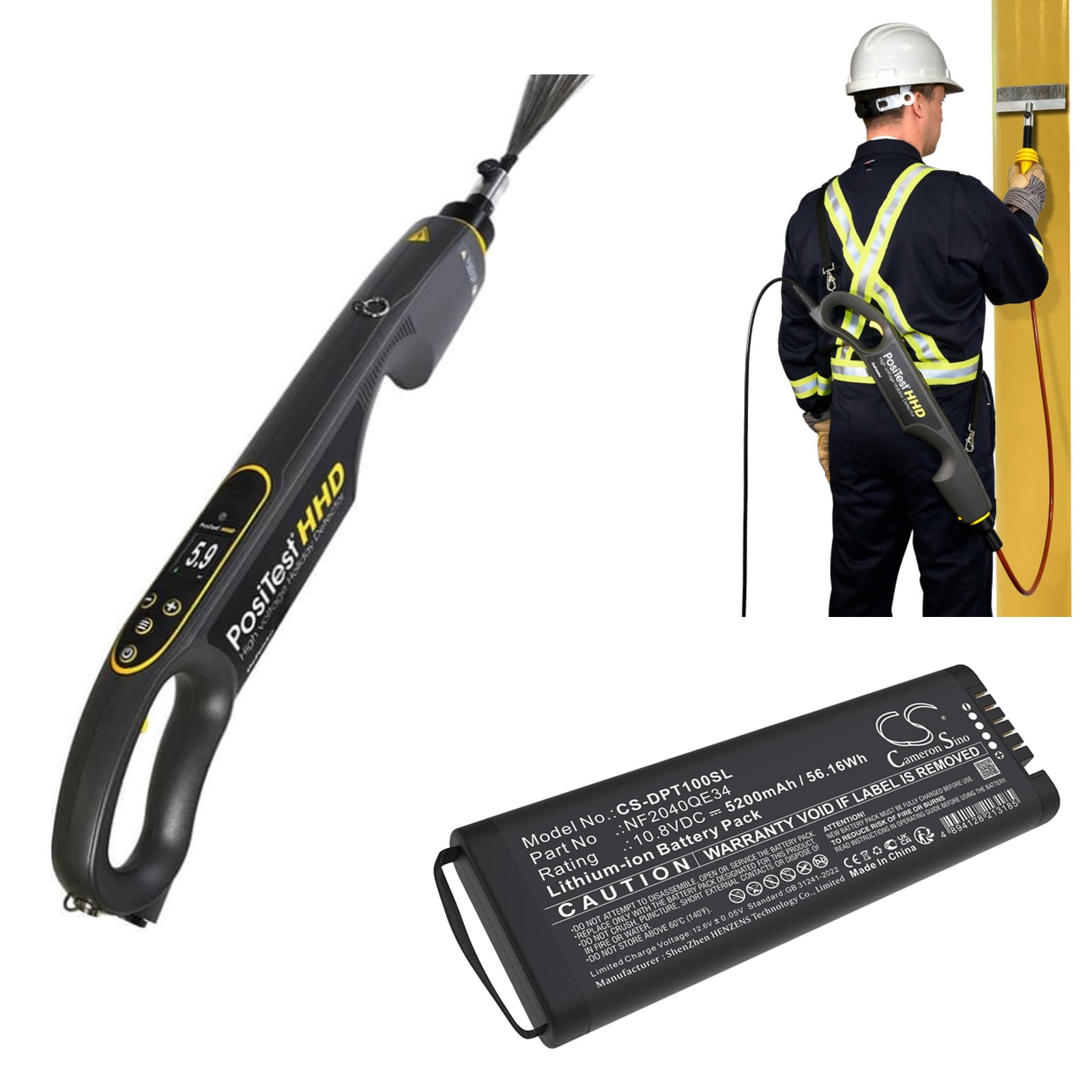 Batteri for test, undersøkelse, utstyr for Rohde & Schwarz HA-Z223