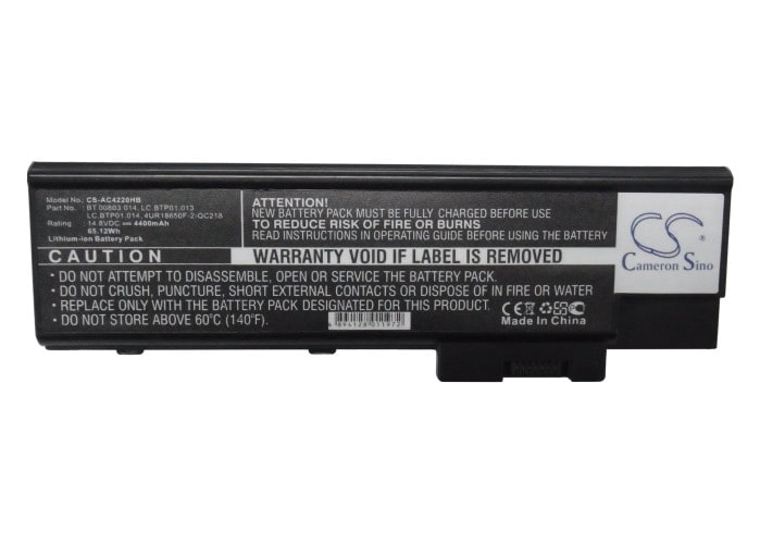 Batteri til bærbar PC for Acer Aspire 3661WLMi, Aspire 3682WXC og andre.