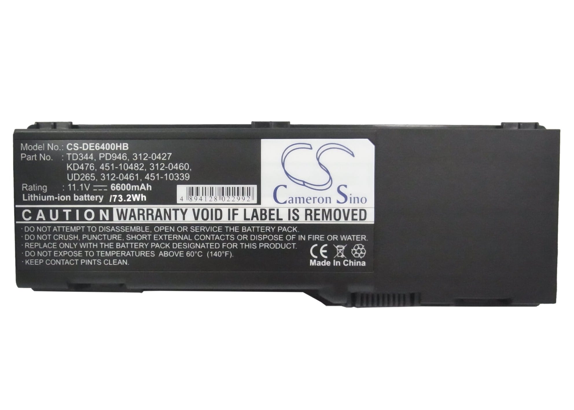 Batteri til bærbar PC for DELL Latitude 131L, Inspiron 1501, Inspiron E1505 og andre.