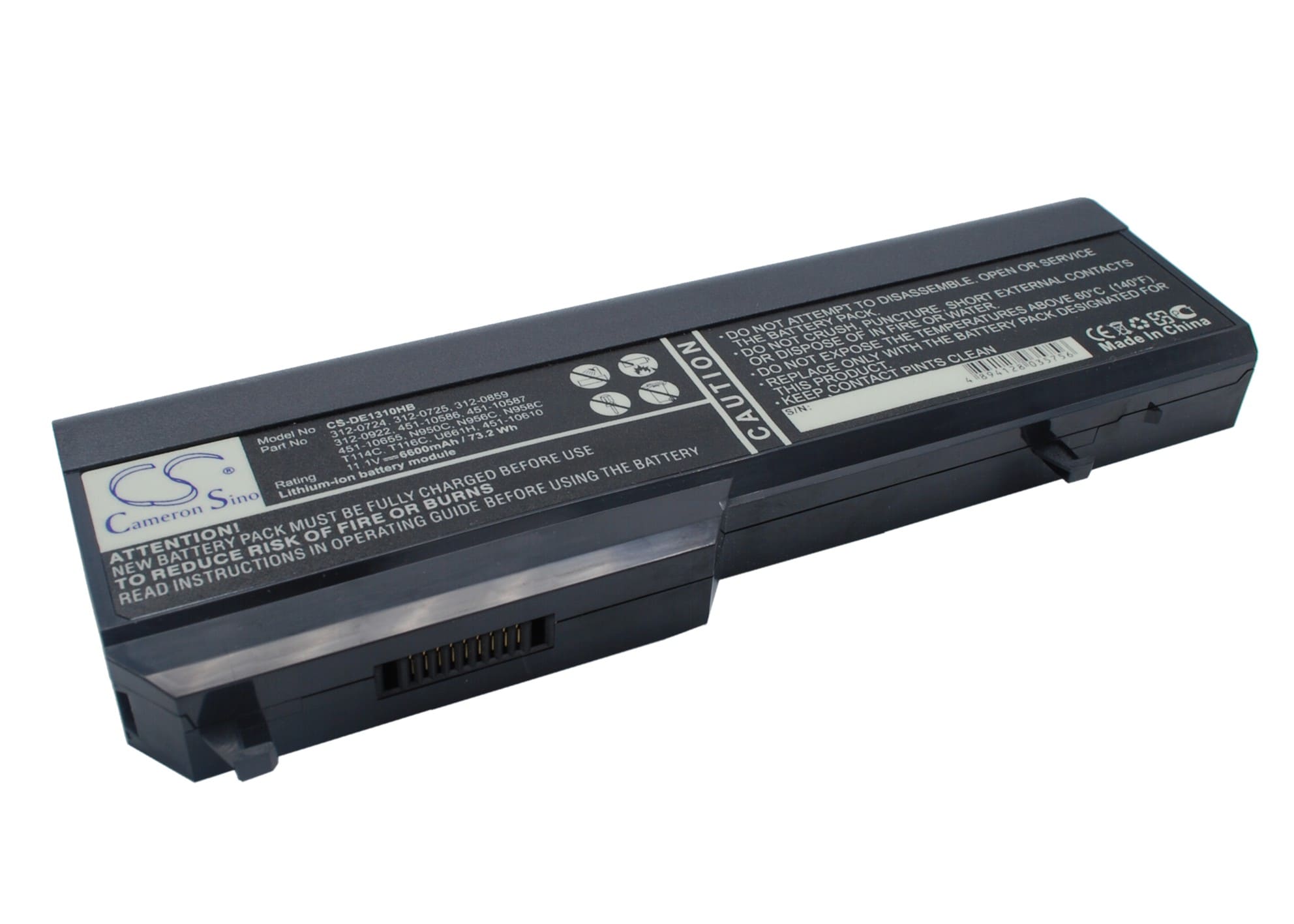 Batteri til bærbar PC for DELL Vostro 1310, Vostro 1510, Vostro 2510 og andre.