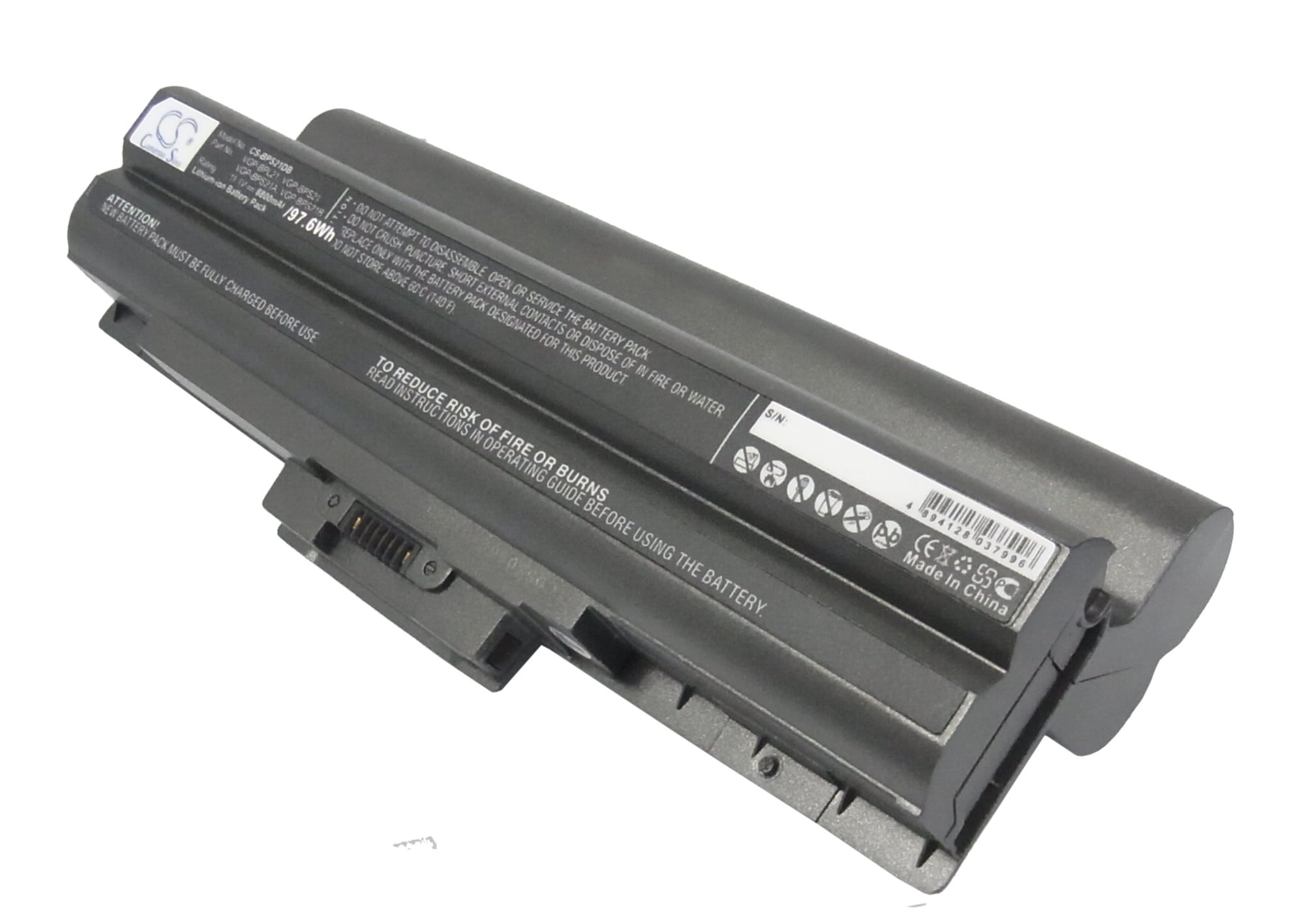 Batteri til bærbar PC for Sony VAIO VGN-AW41JF, VAIO VGN-AW41MF og andre.
