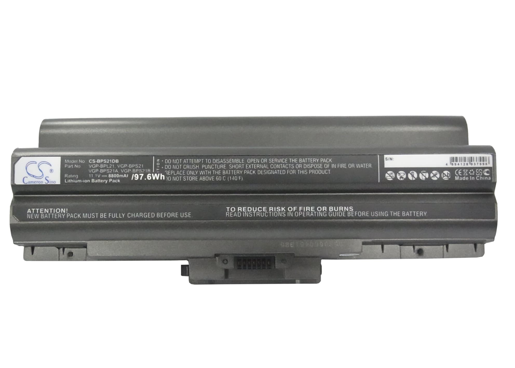 Batteri til bærbar PC for Sony VAIO VGN-AW41JF, VAIO VGN-AW41MF og andre.