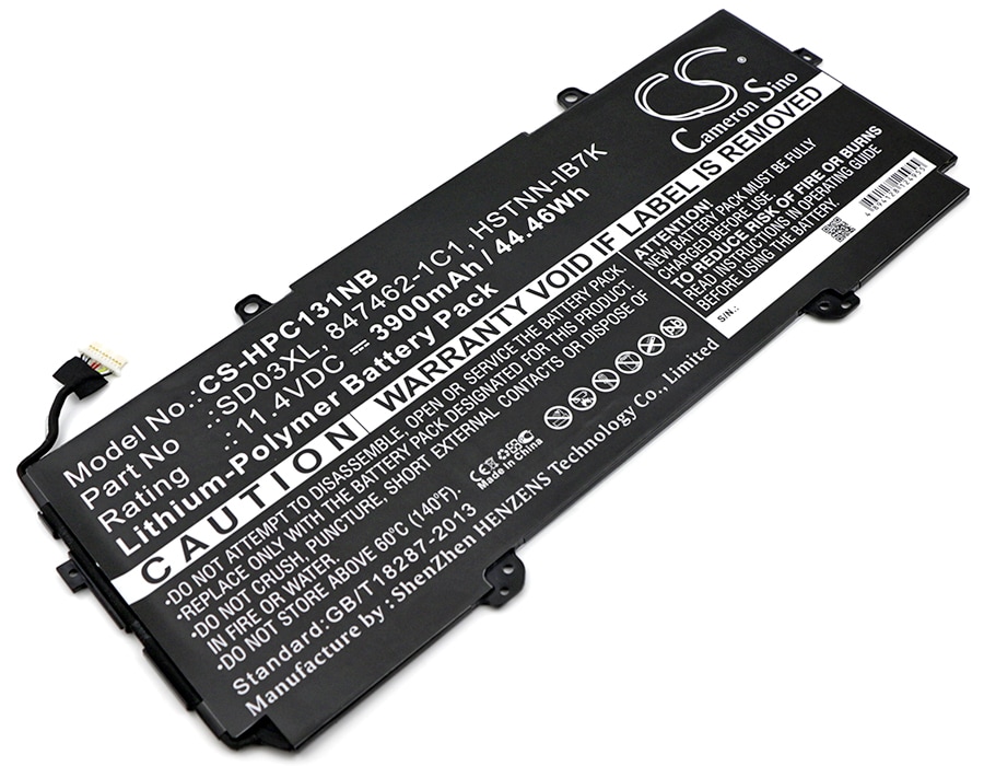 Batteri til bærbar PC for HP Chromebook 13 G1, Chromebook 13 G1 (W4M19EA) og andre