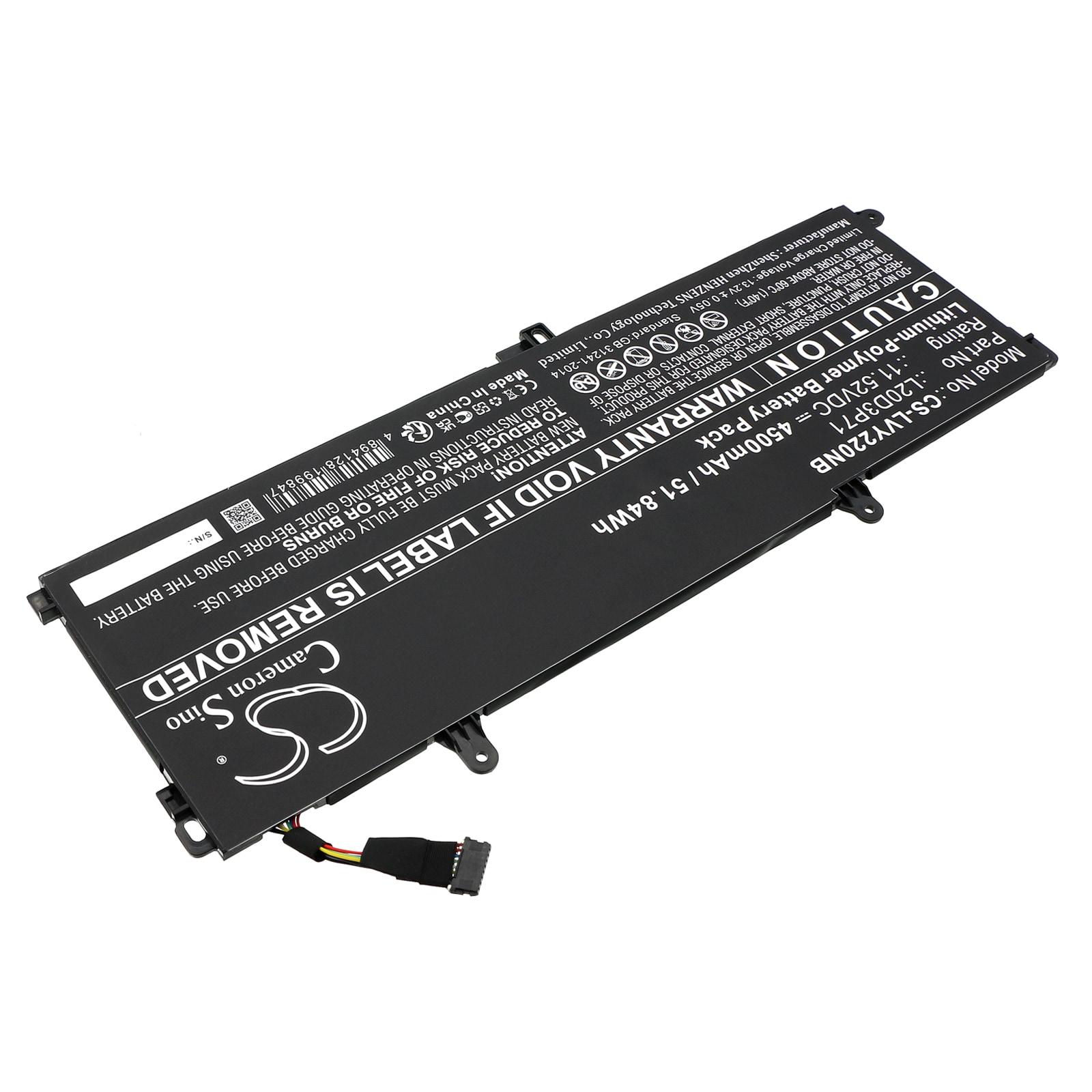Batteri til bærbar PC for Lenovo ThinkPad X13 Yoga G2 20W8001JCK og andre.