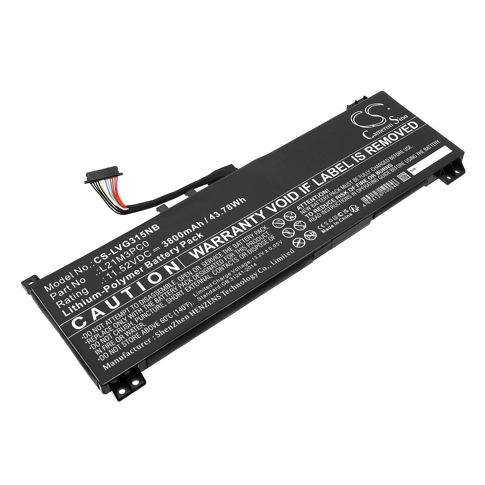 Batteri til bærbar PC for Lenovo IdeaPad Gaming 3 15ARH7 82SB0071TA og andre.
